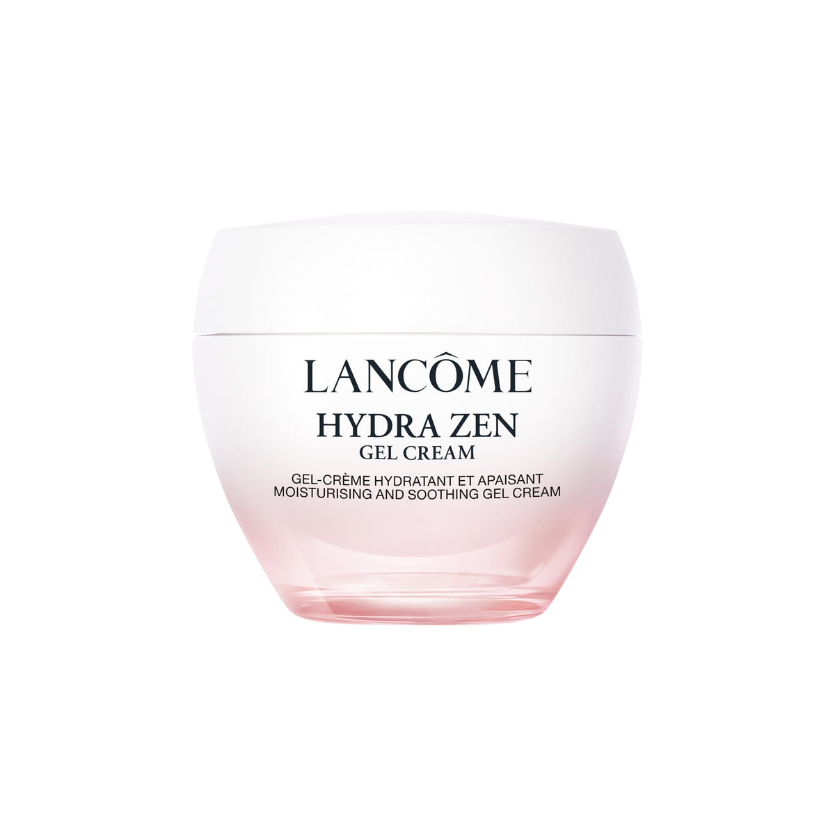 Lancôme Hydra Zen Gel Crème – flacon élégant pour hydratation légère et apaisement.