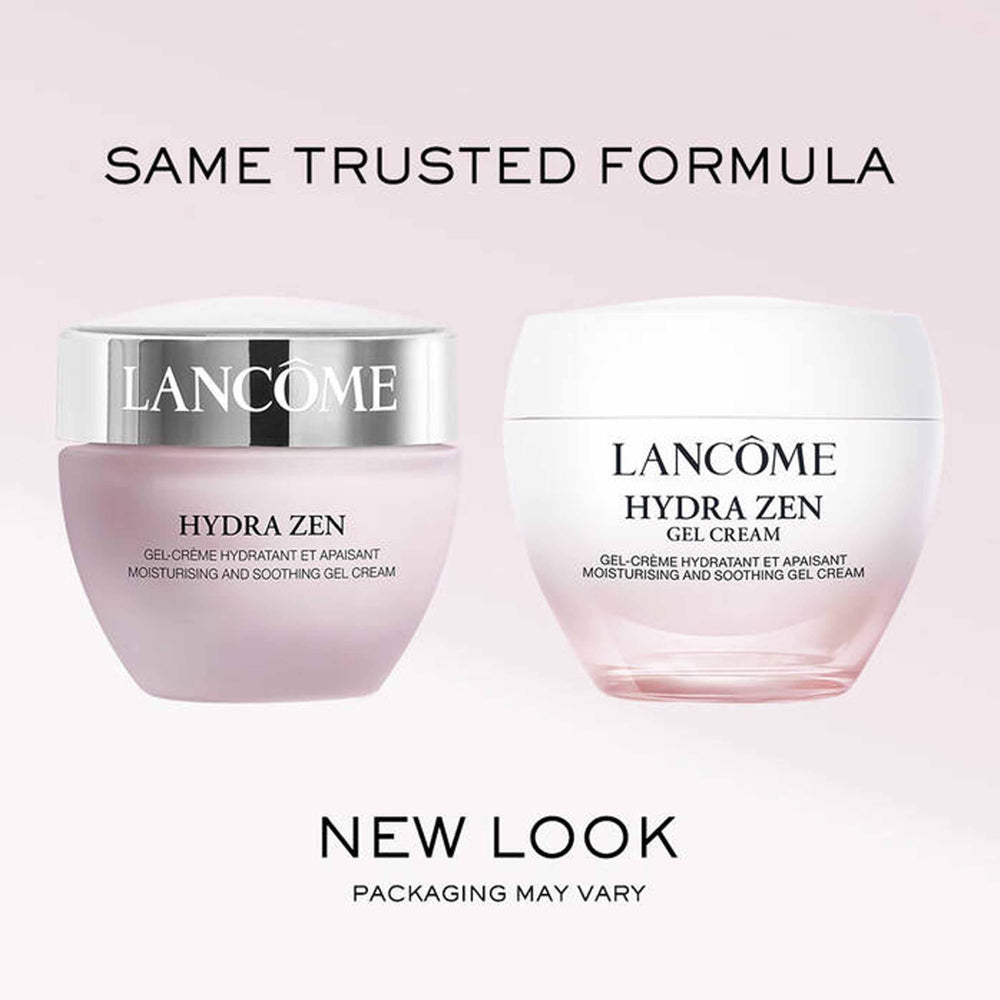 Peau sereine après l’application, présentation du flacon et de la texture.