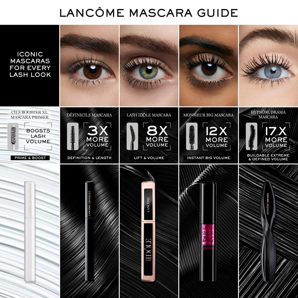 Lancôme Hypnôse Drama Extreme, application précise du racine à la pointe pour contrôle.