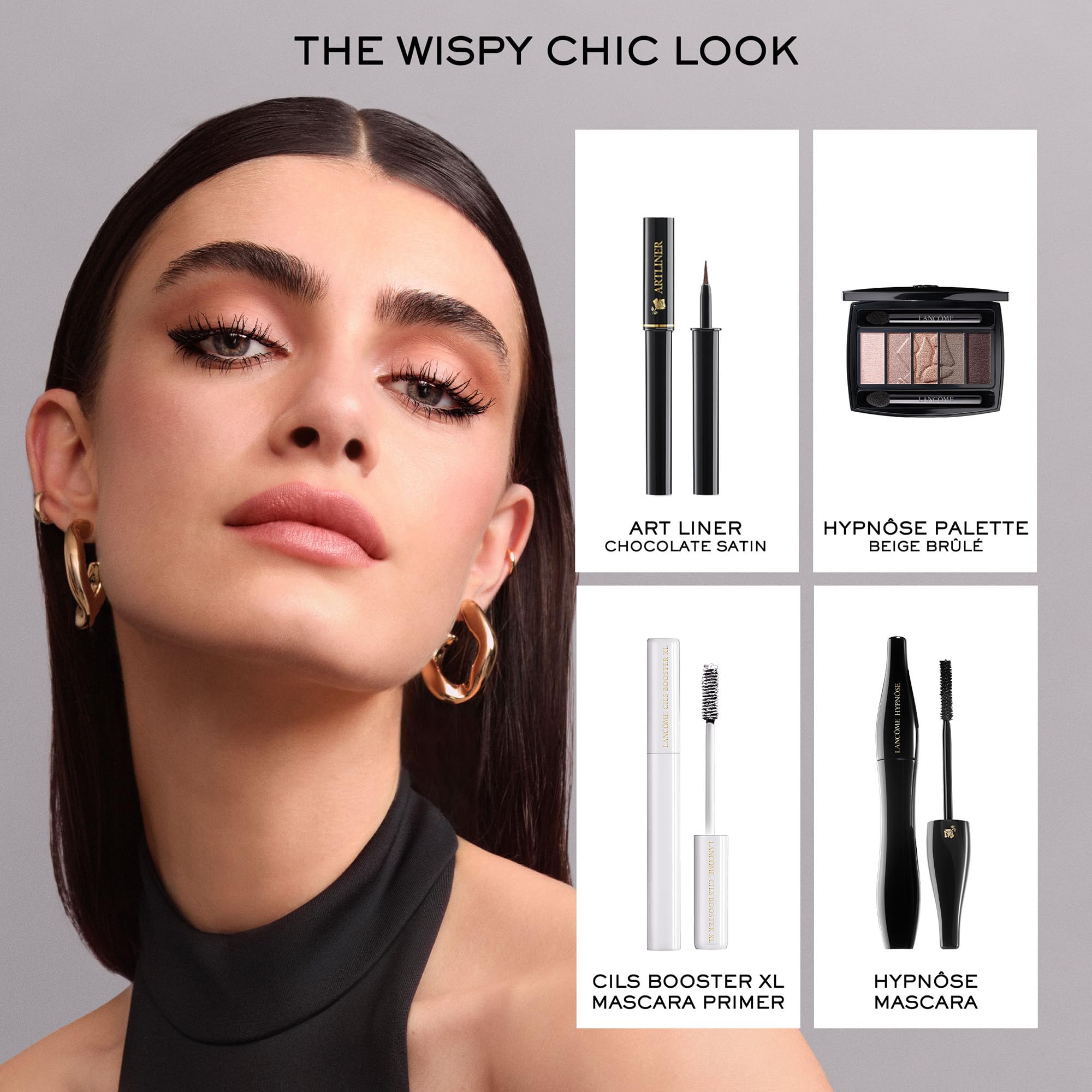 Lancôme Hypnôse Mascara — finition noire profonde pour un regard intense.