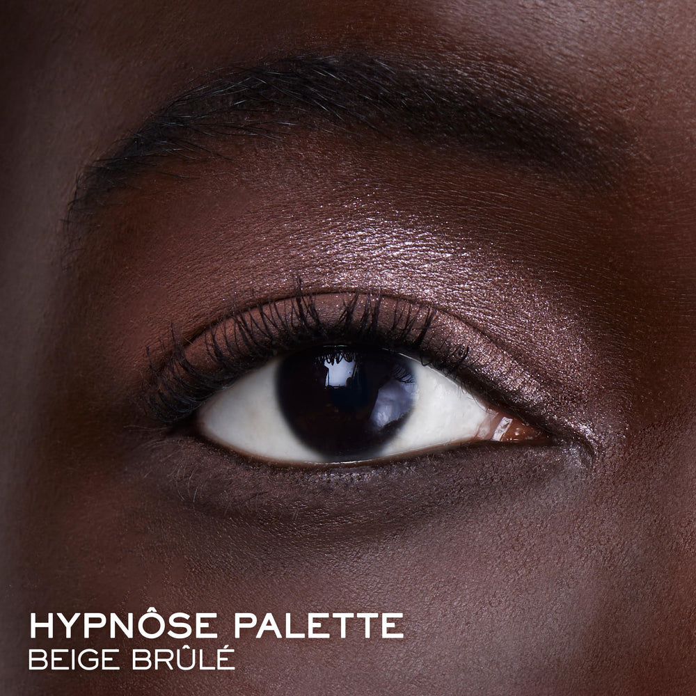 Palette Hypnôse Beige Brûlé avec teinte métallique lumineuse pour intensité légère.