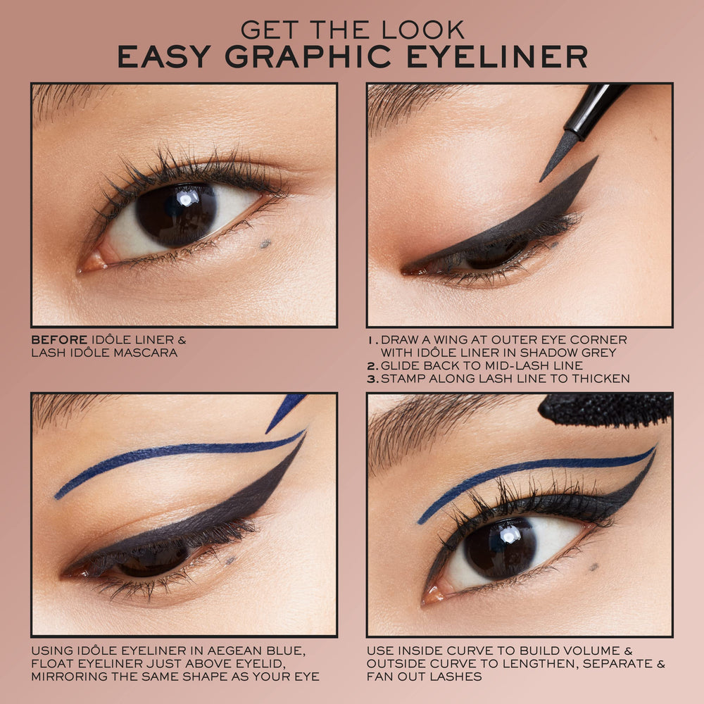 Lancôme Idôle Liner échantillon de nuance sur peau pour tester la couleur