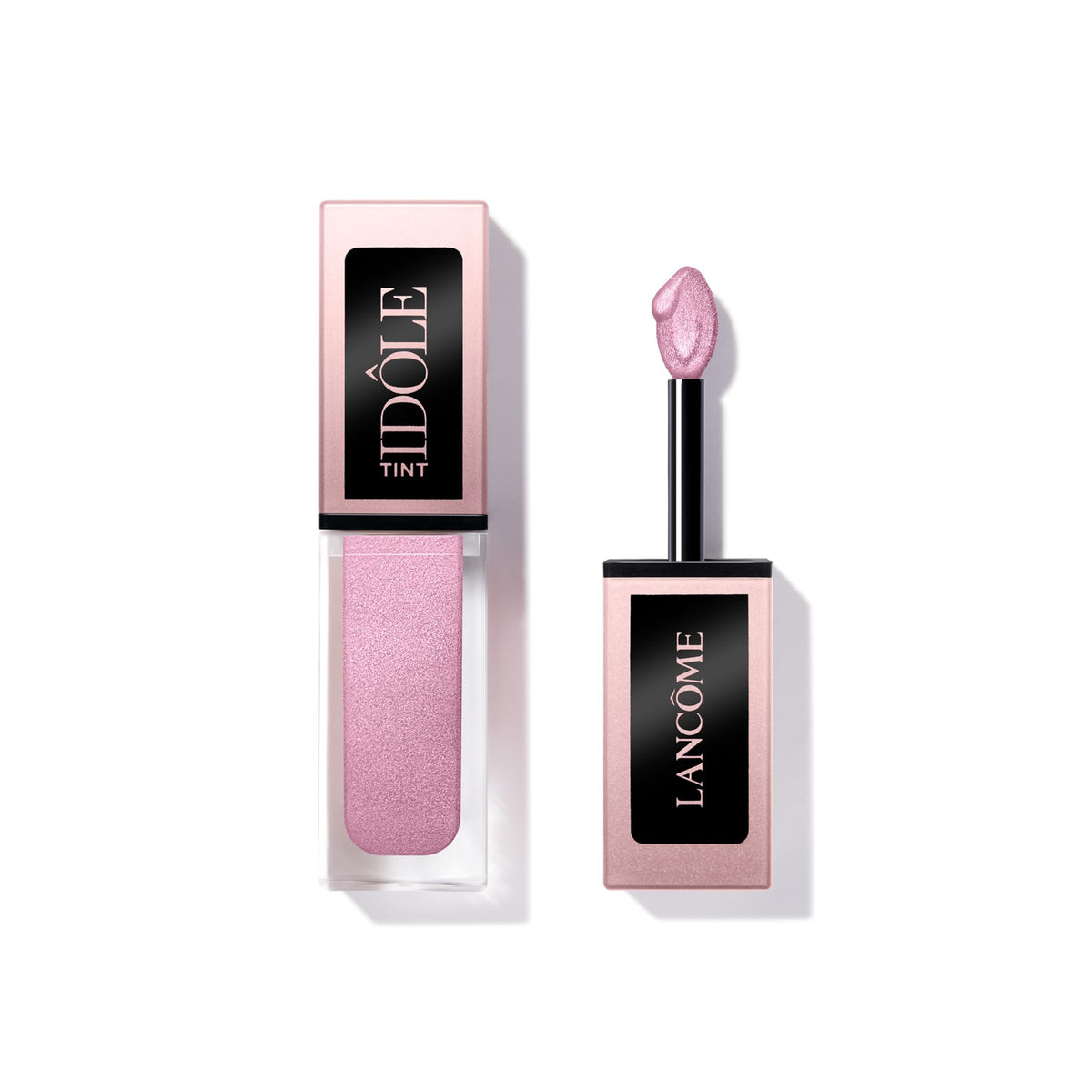 Lancôme Idôle Tint flacon lavande mat — tenue longue durée et application précise.