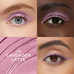 Lancôme Idôle Tint côté plat pour ombre lavande — dépose homogène et fusion rapide.