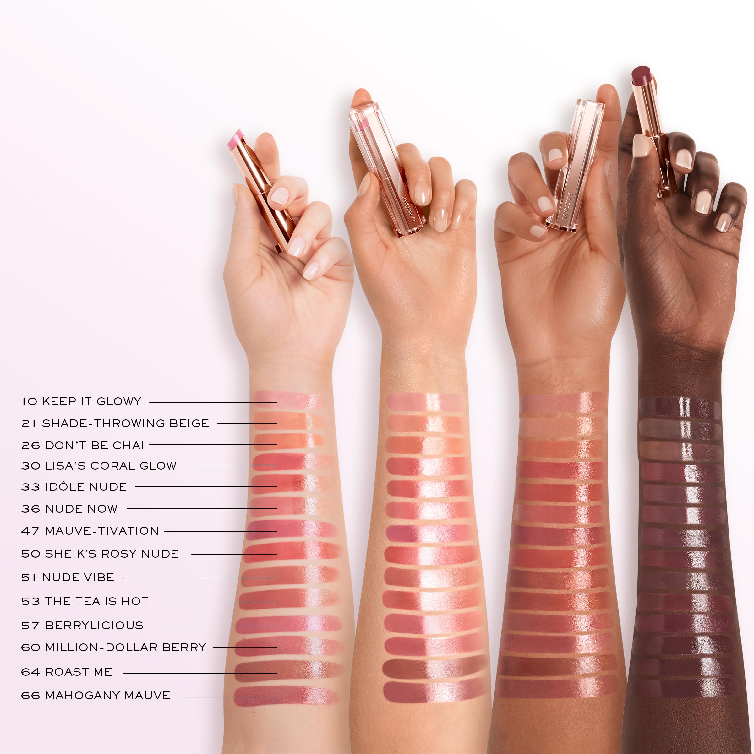 Lancôme Lip Idôle Squalane-12 Butterglow application modulable fini nude ou intense