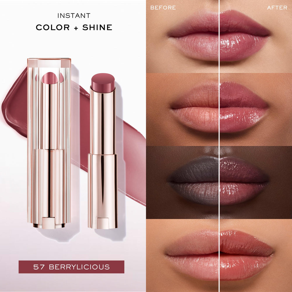 Couleur modulable Lip Idôle Butterglow sur lèvres pour intensity progressive.