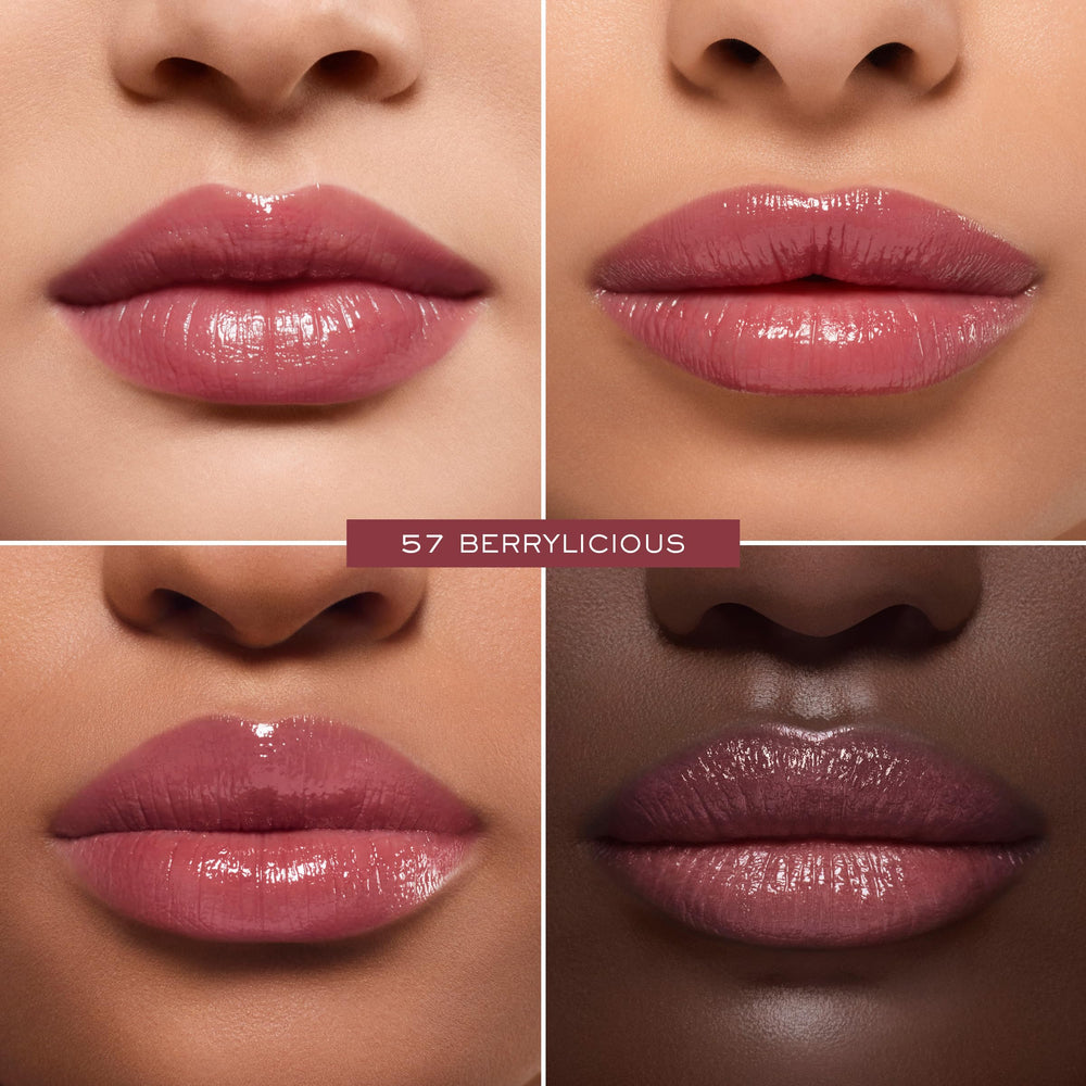 Huile de jojoba et karité dans Lip Idôle Butterglow pour douceur durable.