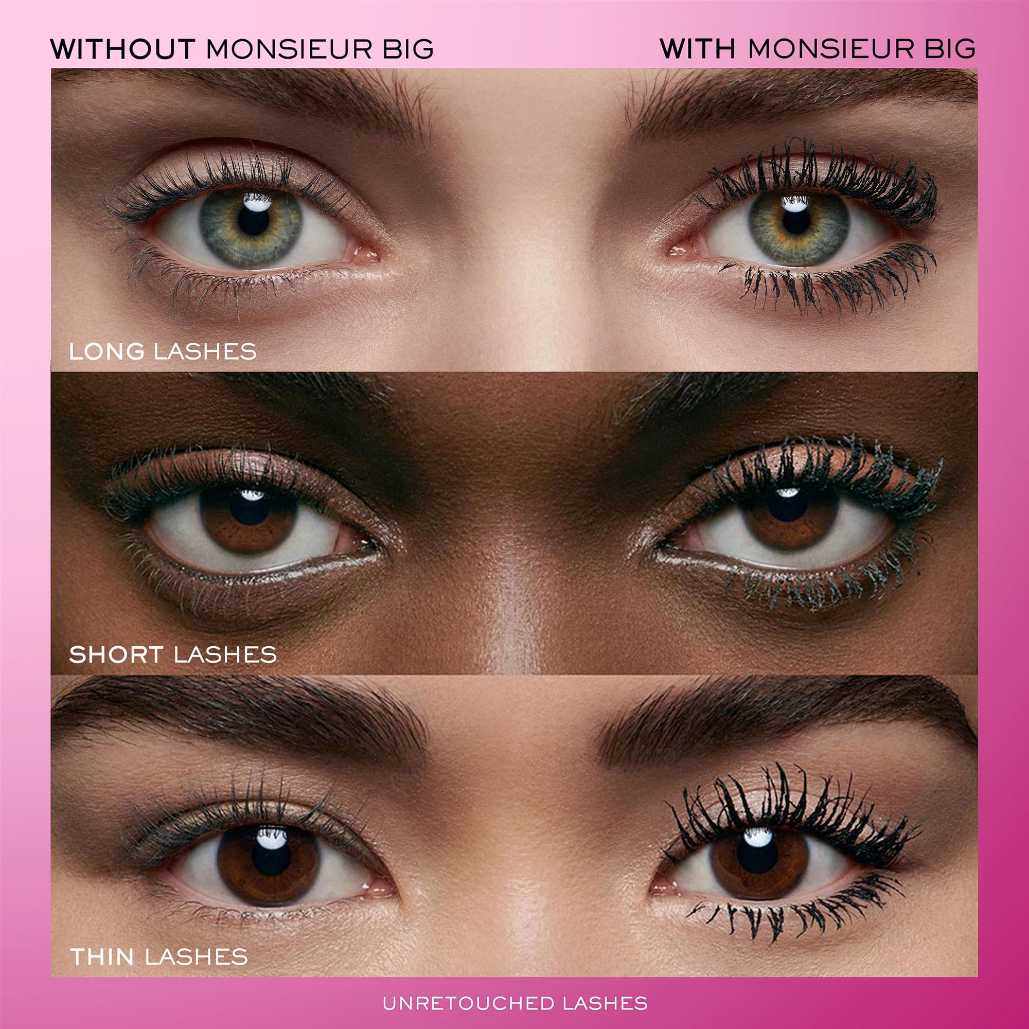 Lancôme Monsieur Big – volume immédiat pour cils plus épais et noirs profonds.
