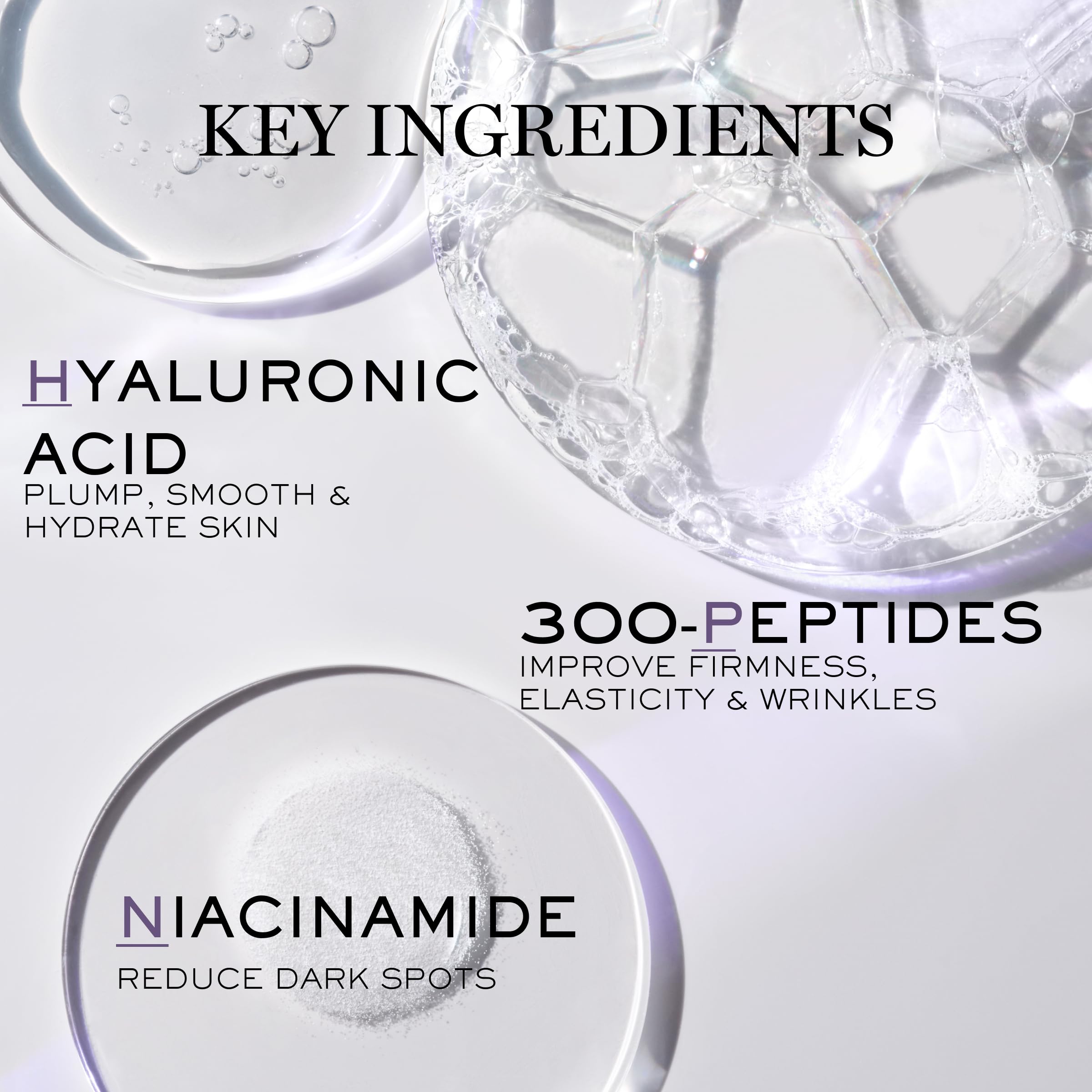 Lancôme Peptides H.P.N. – ingrédients pour le renouvellement potentiel de la peau.