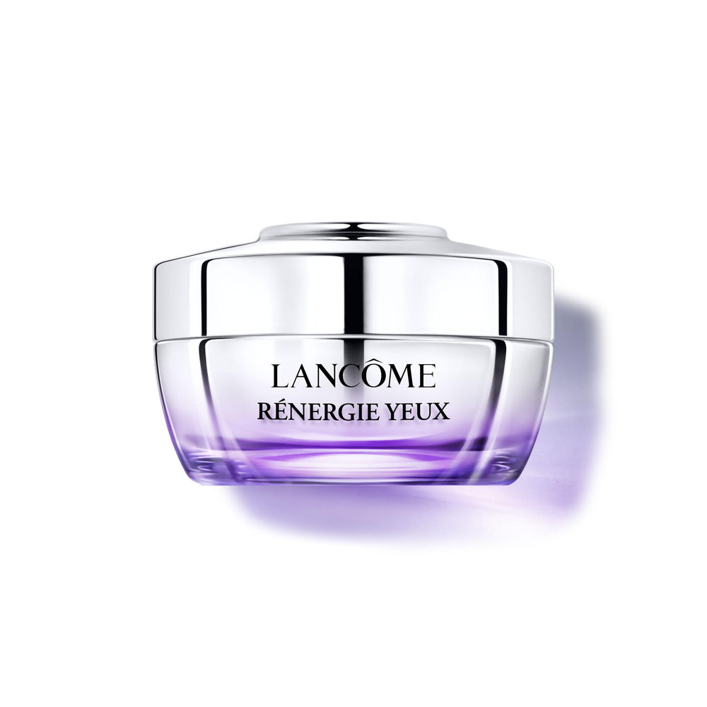Lancôme Rénergie Crème contour des yeux, bouteille-pompe, hydratation durable.