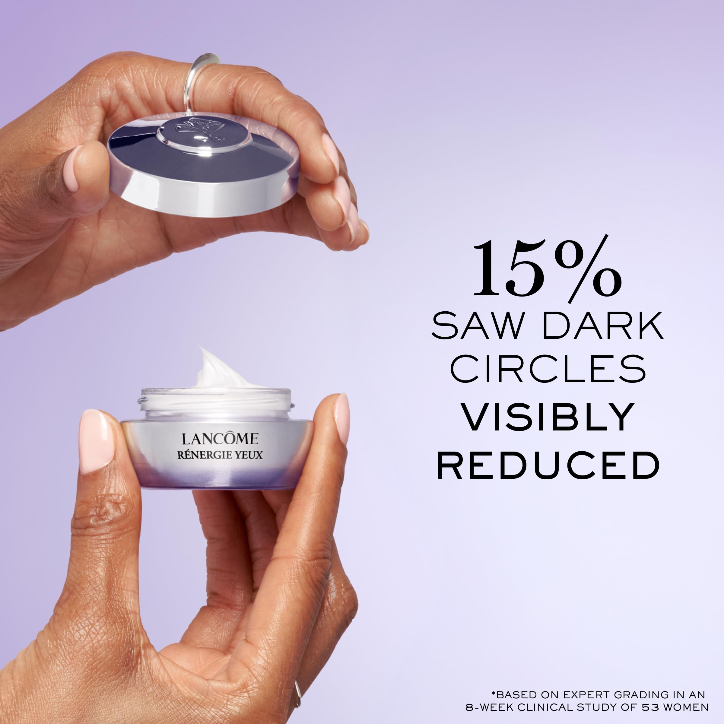 Lancôme Rénergie Crème contour des yeux, texture hydratante douce.