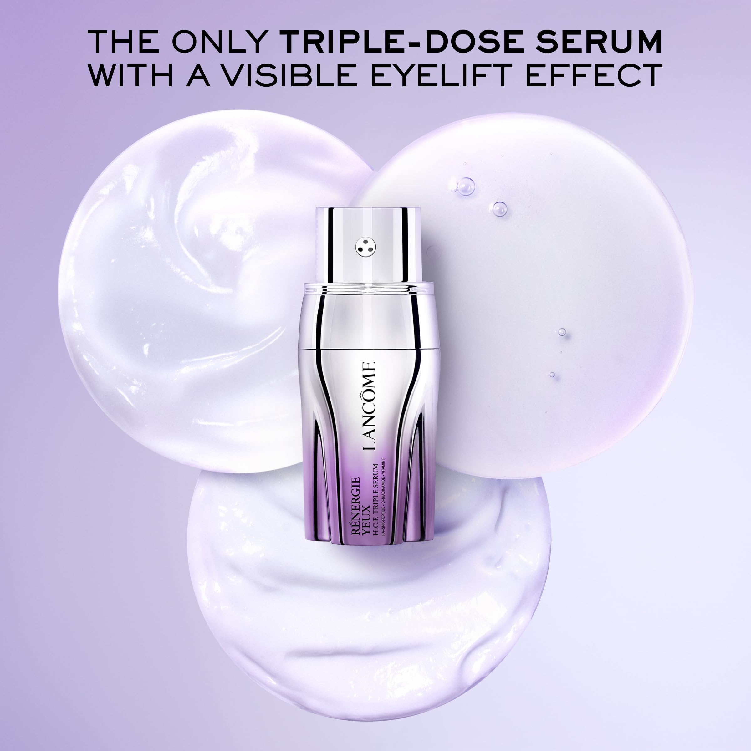 Lancôme Rénergie H.C.F. Sérum Contour des Yeux — pompe pratique pour une dose précise.