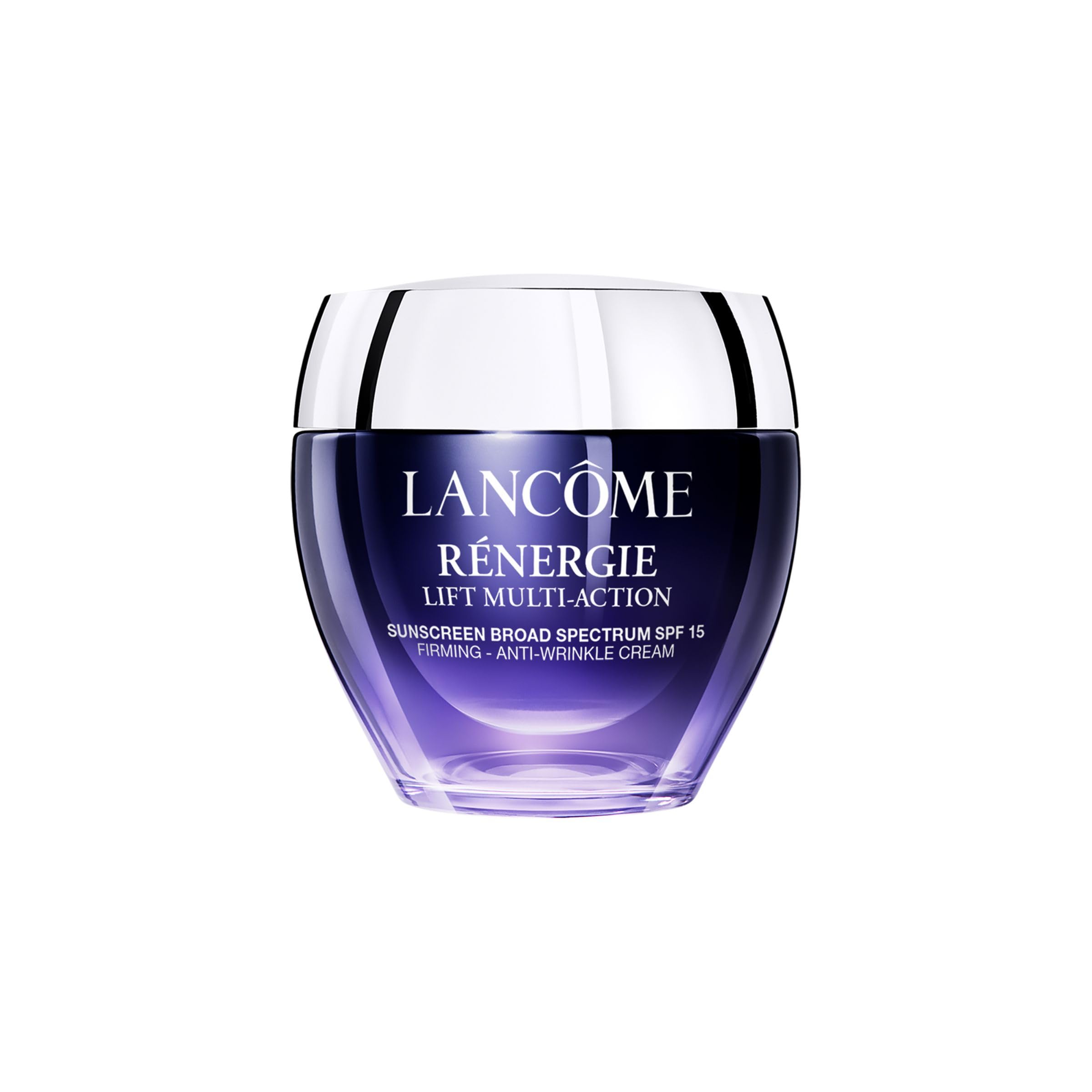 Lancôme Rénergie Lift Multi-Action : bouteille élégante prête pour une routine anti-âge.
