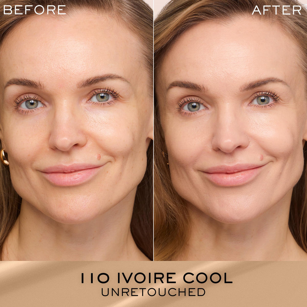 Application du fond de teint sur peau hydratée avec Rénergie Lift