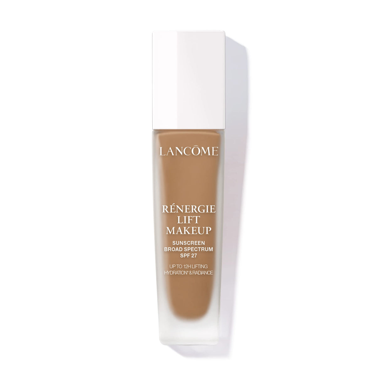 Lancôme Renergie Lift Foundation, bouteille satinée pour un teint lumineux et hydraté.