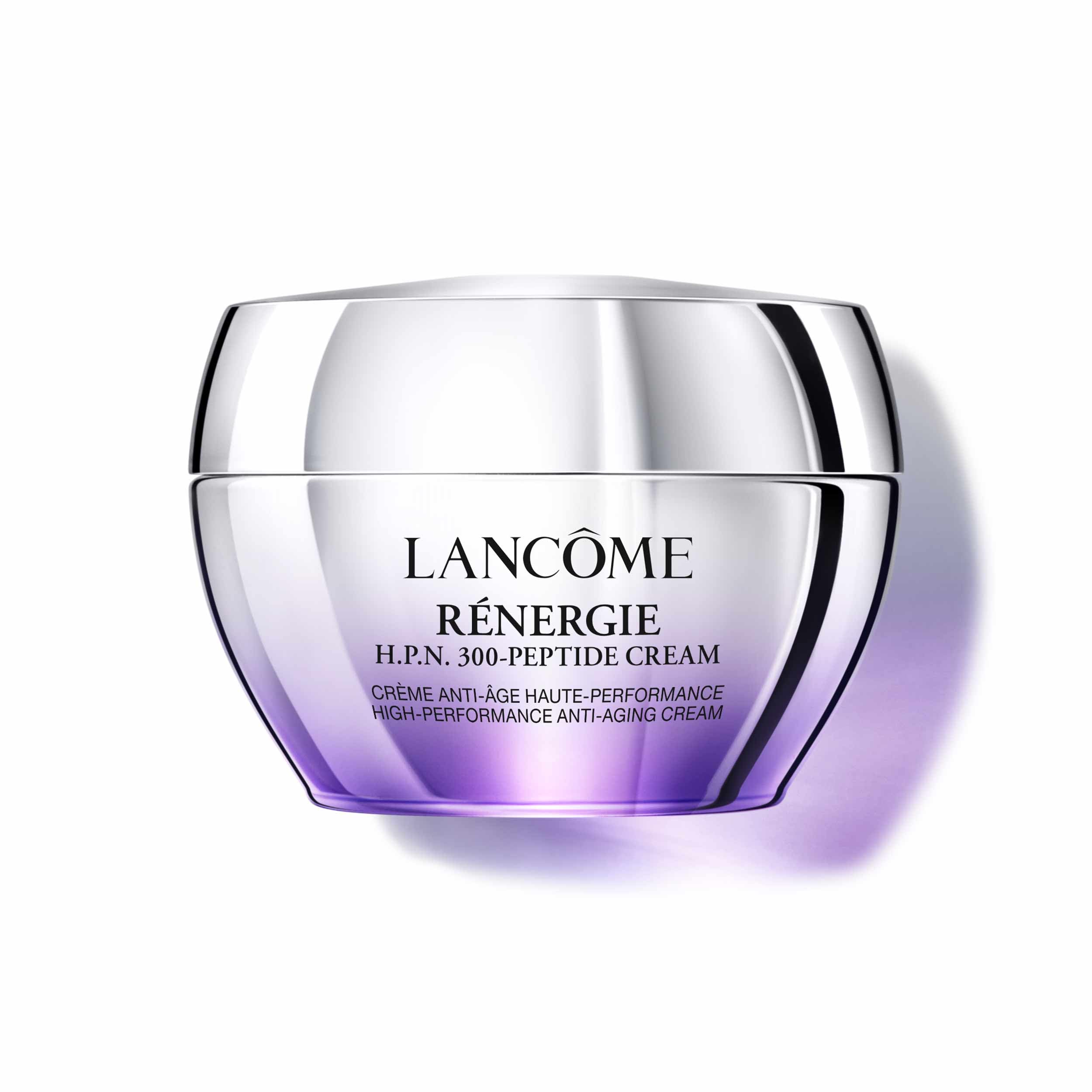 Lancôme Rénergie H.P.N 300-Peptide crème visage: bouteille-pompe, hydratation légère et efficace.