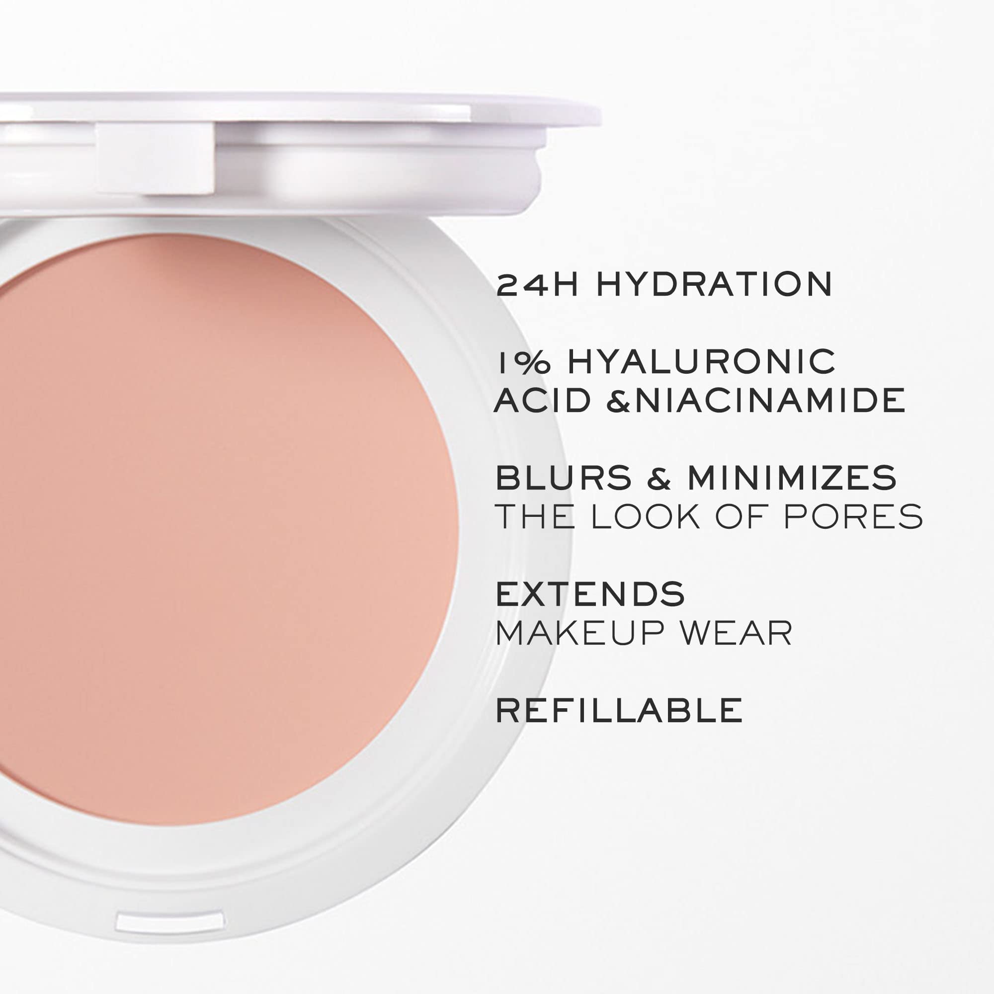 Pores réduits et fini mat après application du primer Lancôme