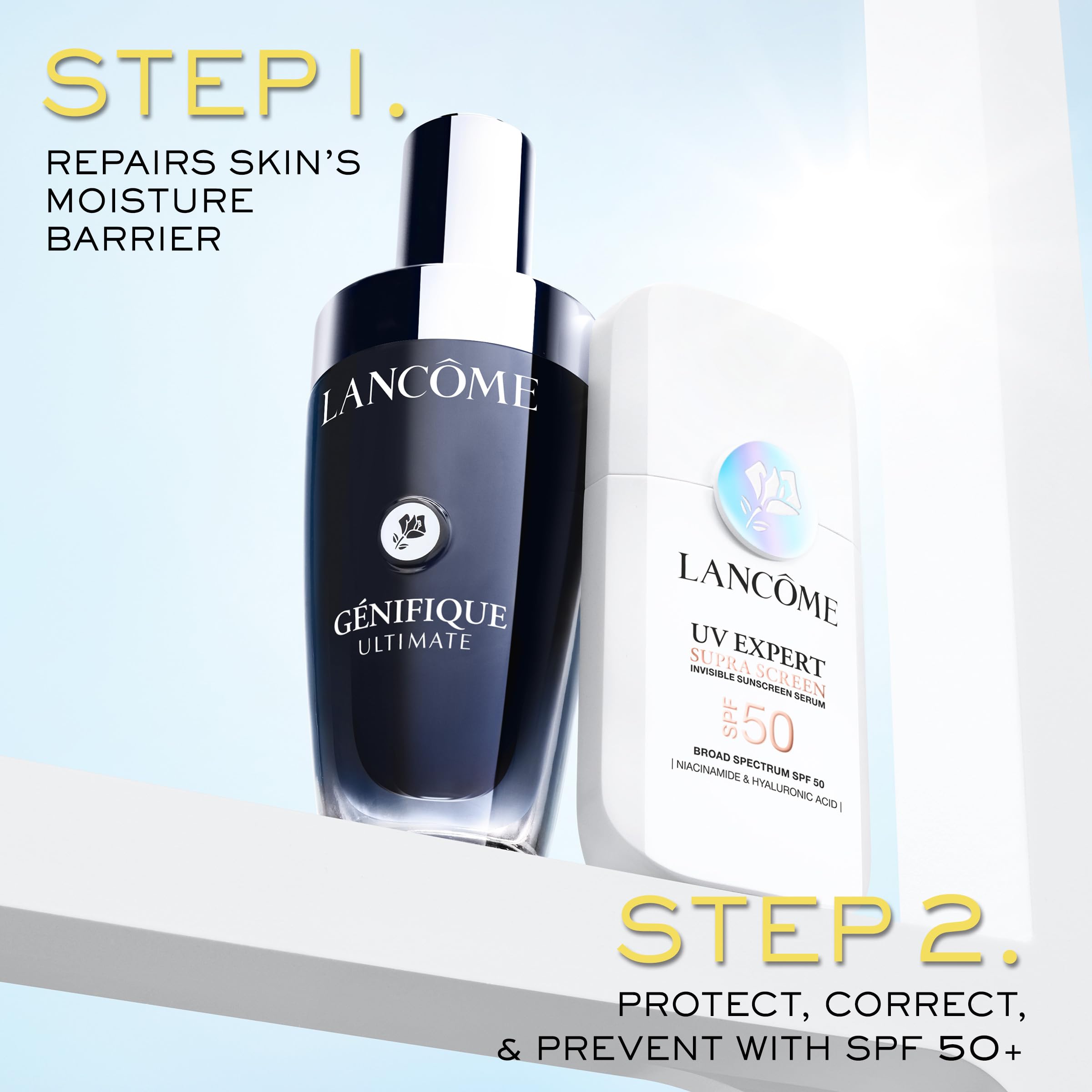 Fini lumineux sans voile blanc de Lancôme Supra Screen Invisible.