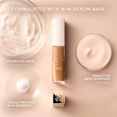 Lancôme Teint Idole Sérum-Concealer éclaircit le regard autour des yeux.