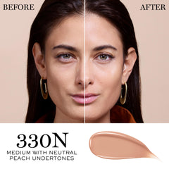 Lancôme Teint Idole Ultra Wear sur l'emballage premium, allure luxueuse et moderne.
