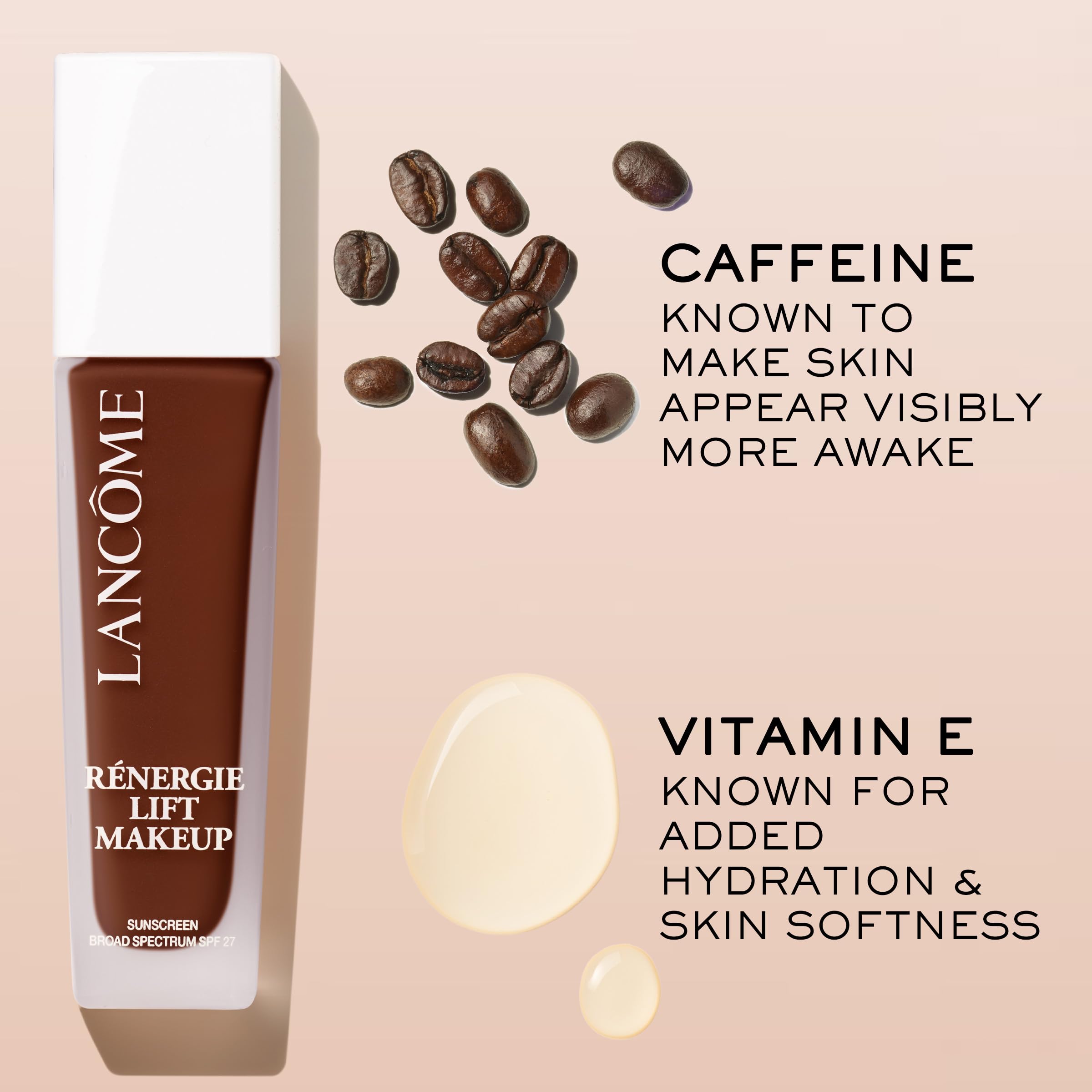 Lancôme Teint Renergie Lift – peau hydratée et fraîche toute la journée.