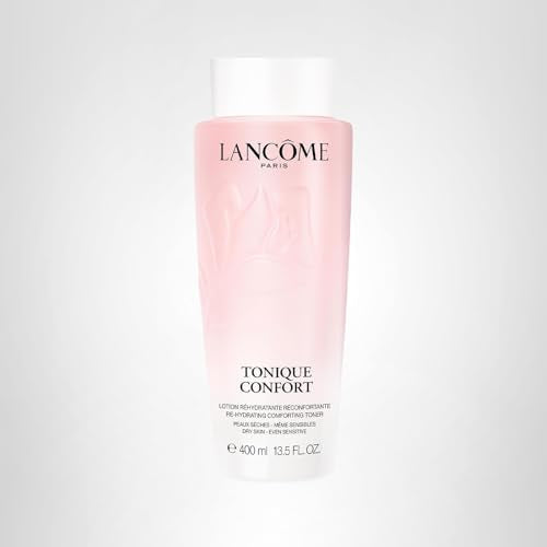 Emballage du Tonique Confort Lancôme sur étalage, produit premium