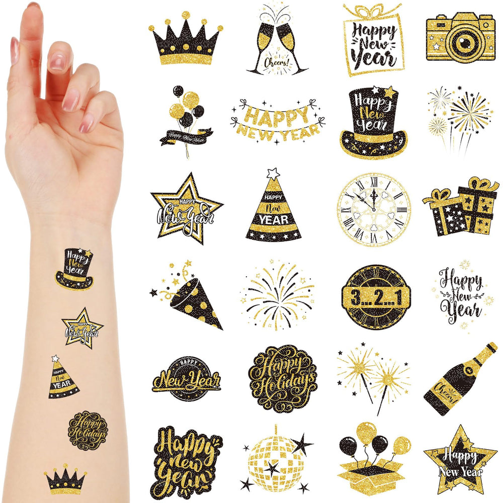 Landhoow tatouages Nouvel An feux d'artifice pour un effet festif durable.