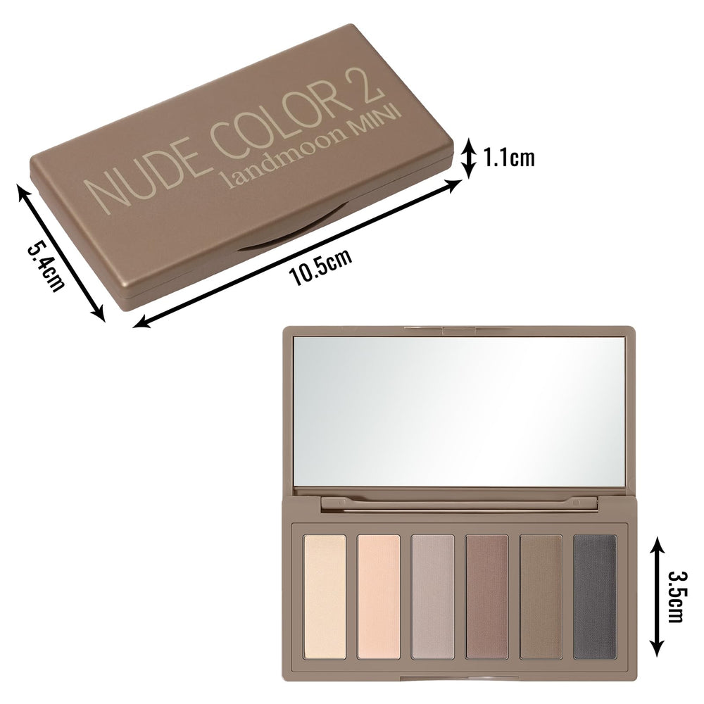 LANDMOON Nude Mini Palette pour retouches rapides en déplacement