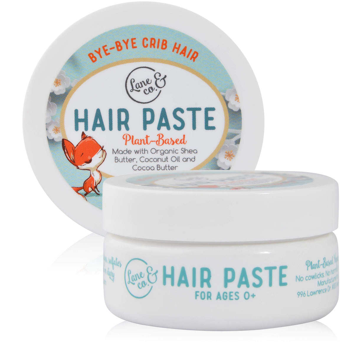 Lane & Co. Hair Paste 2oz tub closeup, travel-friendly styling for quick tame.