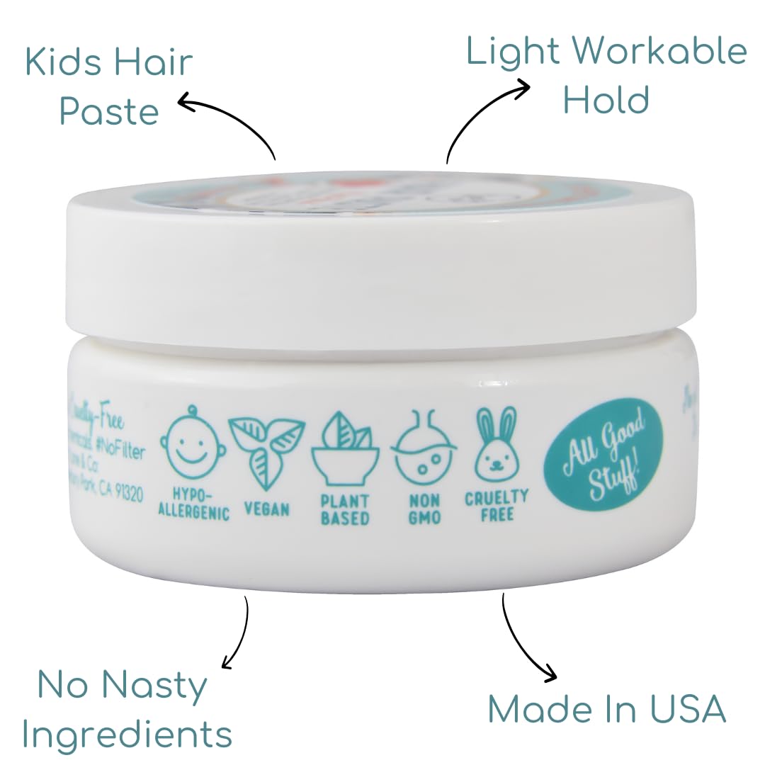 Lane & Co. Hair Paste USA-made packaging, wholesome plant-based formula.