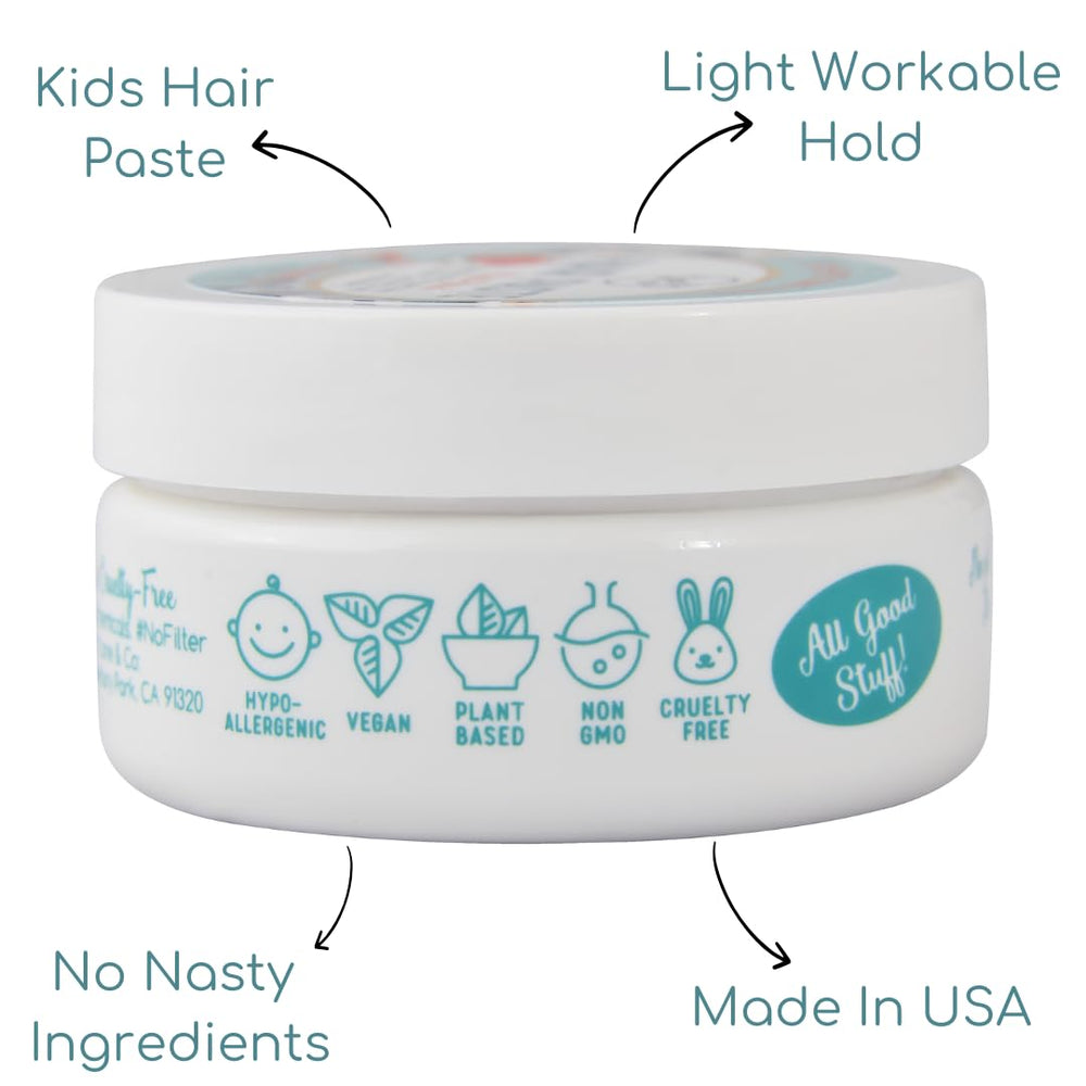 Lane & Co. Hair Paste USA-made packaging, wholesome plant-based formula.
