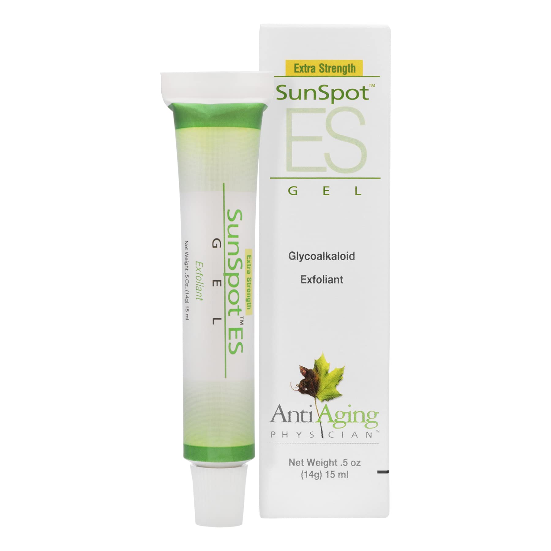 Lane Innovative SunSpot ES, gel exfoliant naturel en flacon, prêt à l'emploi.