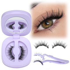 LANFLOWER cils magnétiques naturels avec applicateur, regard subtil et rapide.