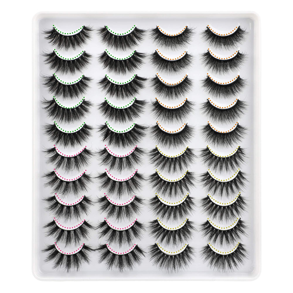 LANFLOWER étui cils naturel: rangement pratique pour vos faux cils.