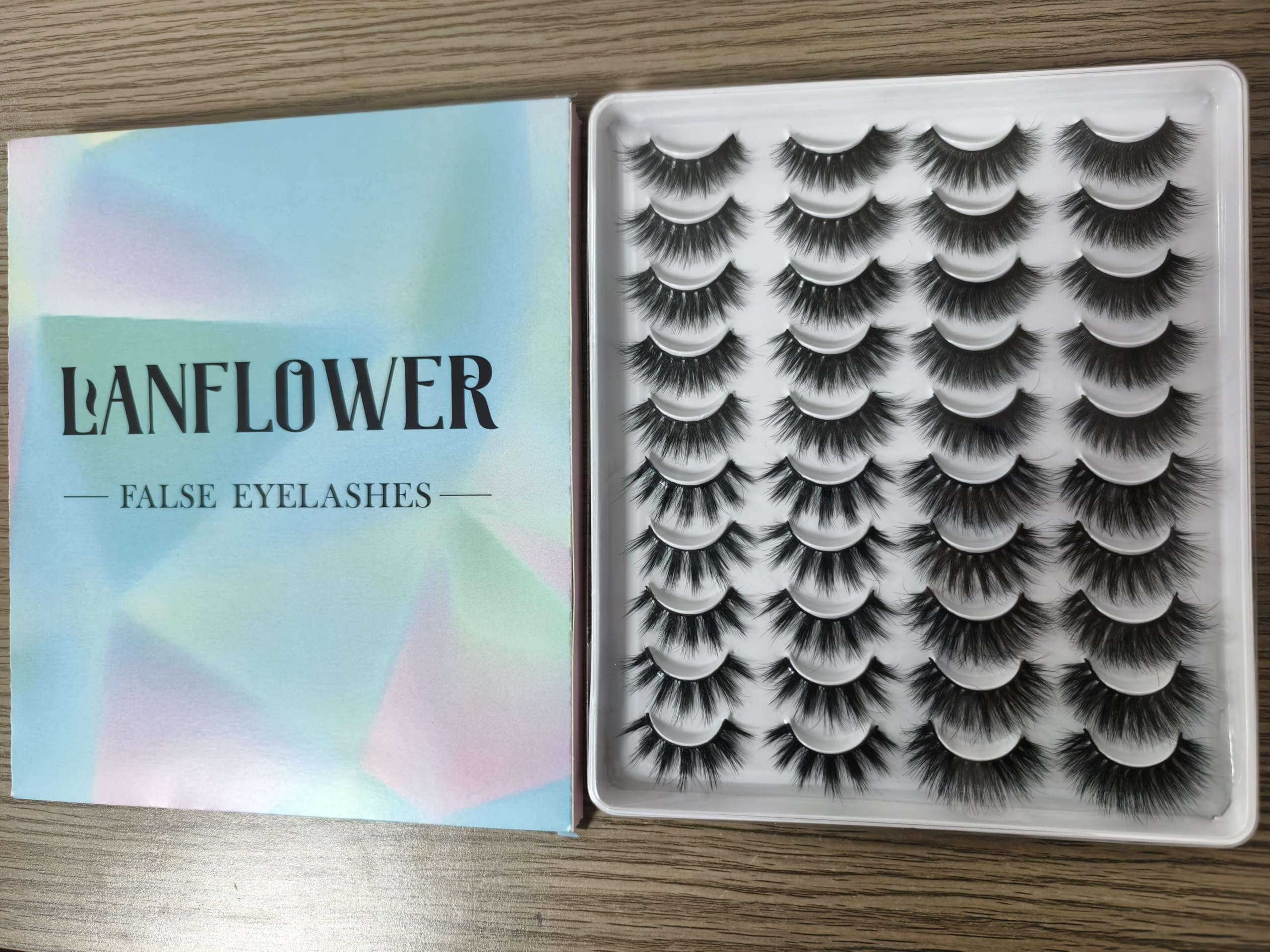 LANFLOWER guide application cils: étape rapide pour poser proprement.