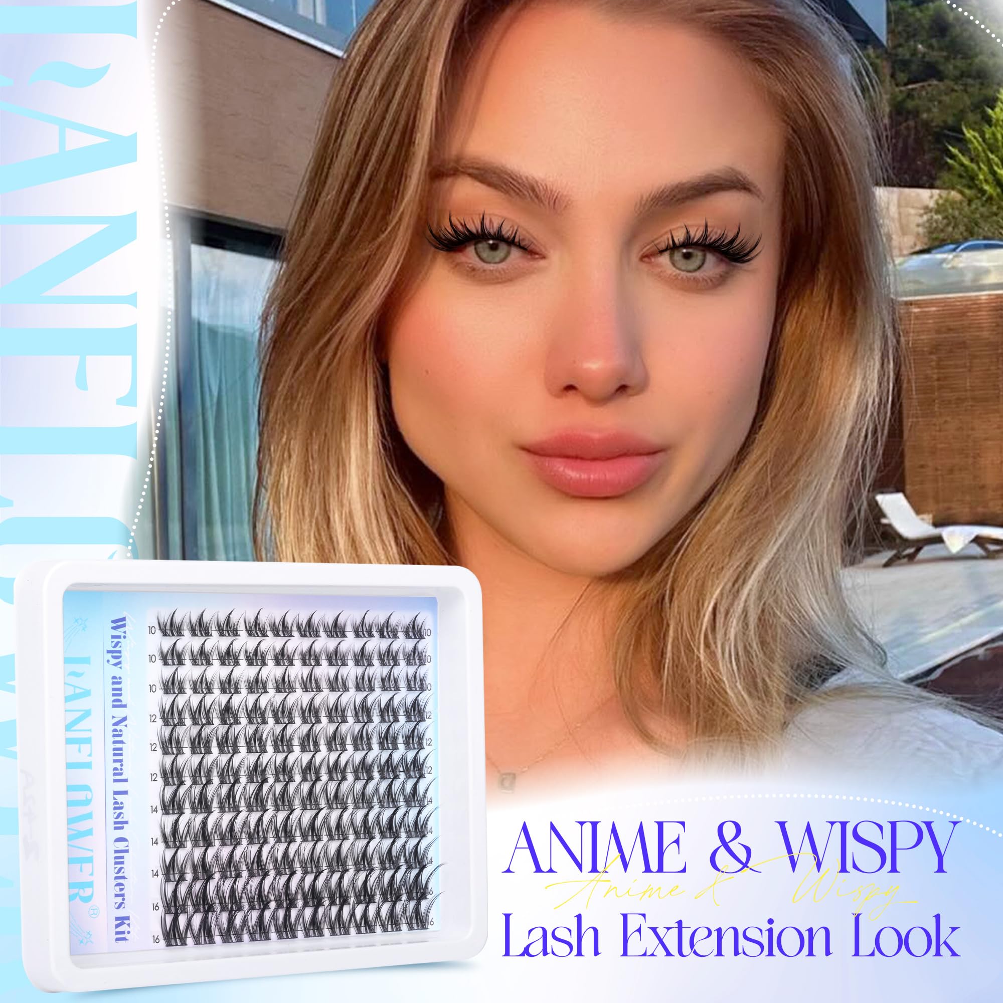 LANFLOWER Liant cils et sceau: tenue durable et finition soignée.