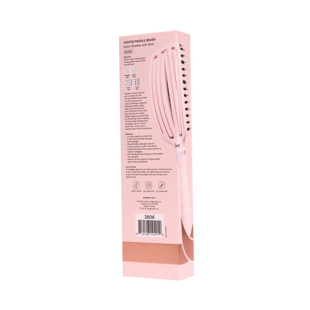 Brosse L'ANGE HAIR avec nylon et poils de sanglier pour demeler sans casser