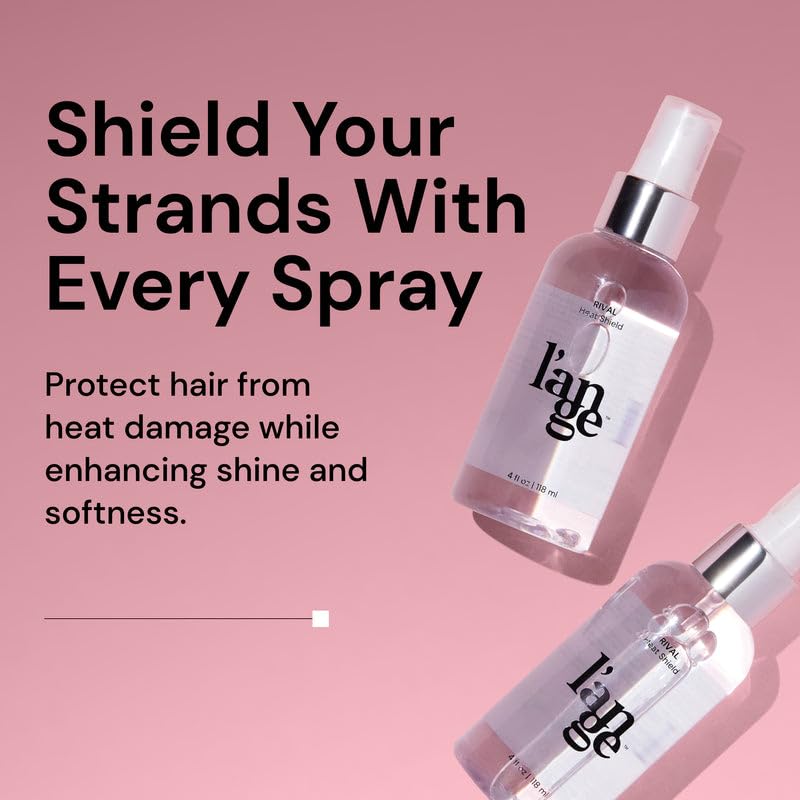 Close-up of Rival Heat Shield spray dispensing for even coverage.
