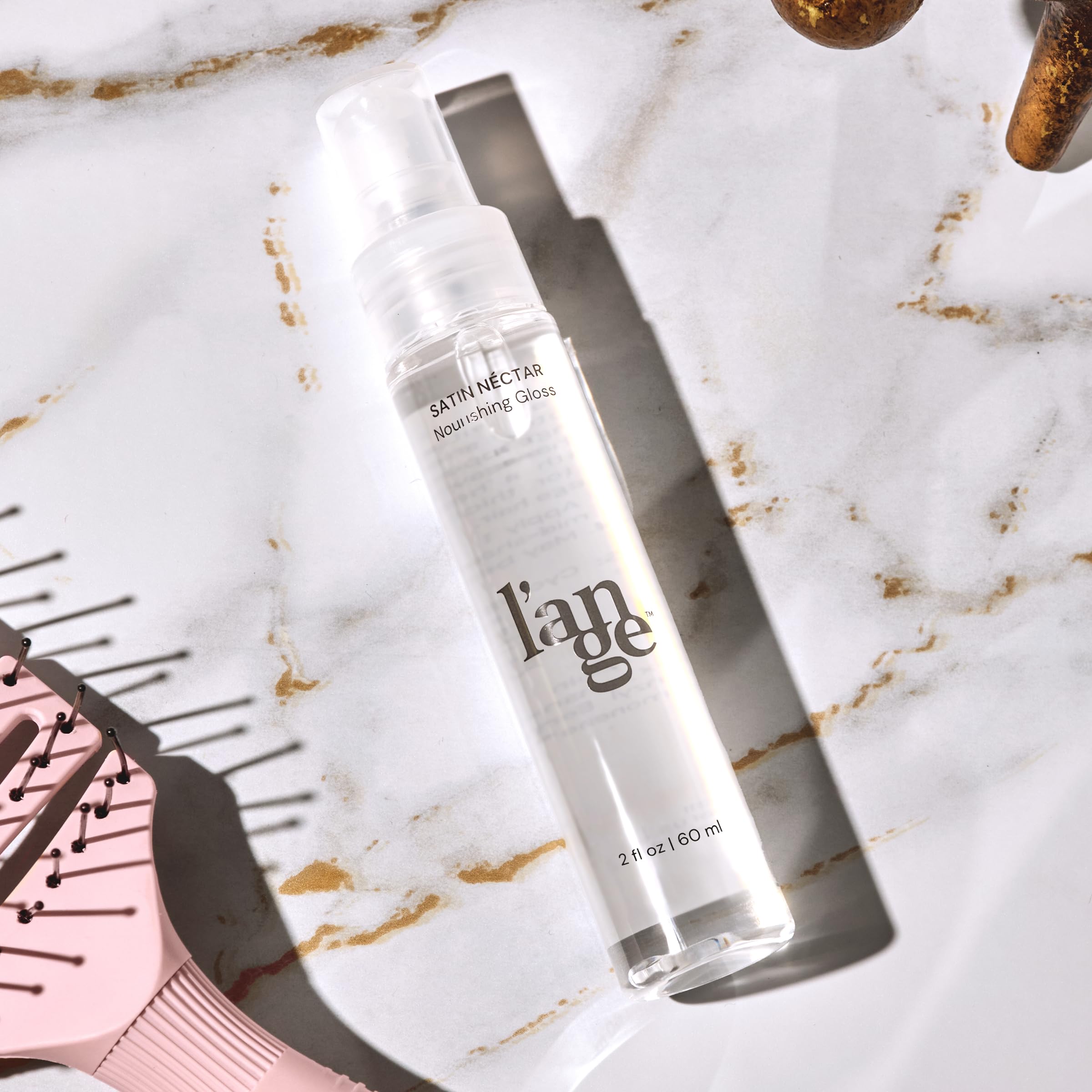 L’ANGE HAIR Satin Néctar – texture gloss soyeuse et légère.