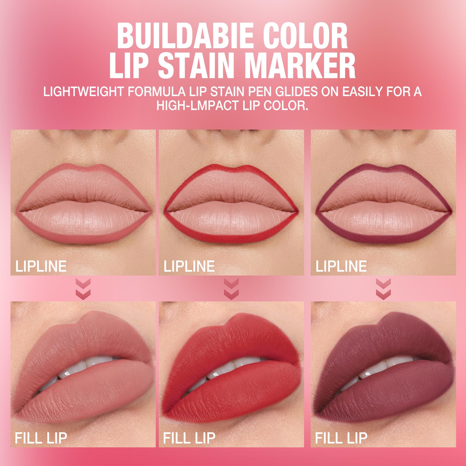 Langmanni 12 teintes variees parfaites pour nude et rouge.