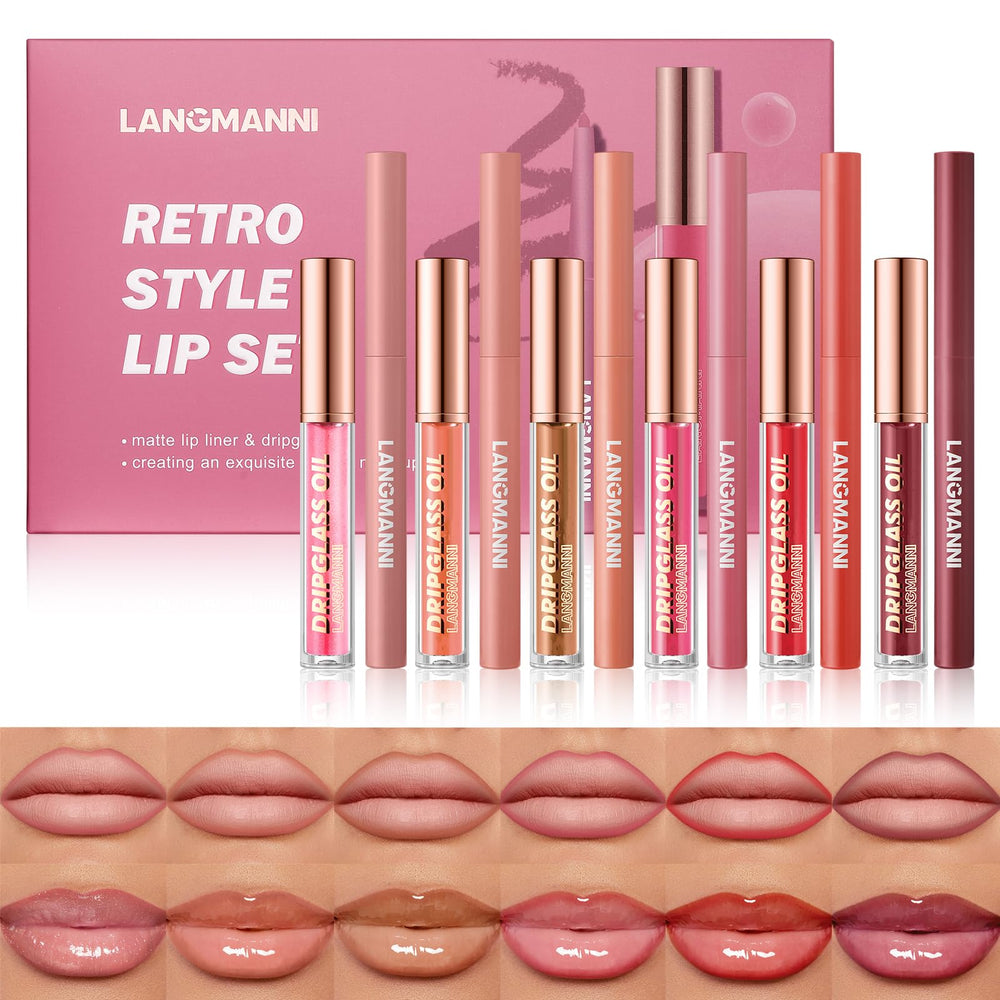 Langmanni crayon lèvre matte pour définition précise et longue tenue.