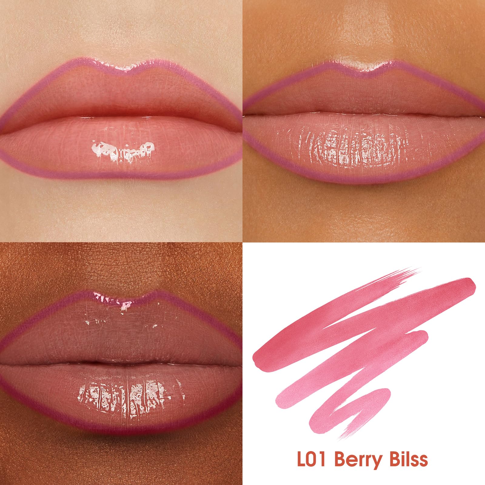LANGMANNI crayon contour des lèvres – caramel, fini mat velouté et longue tenue.
