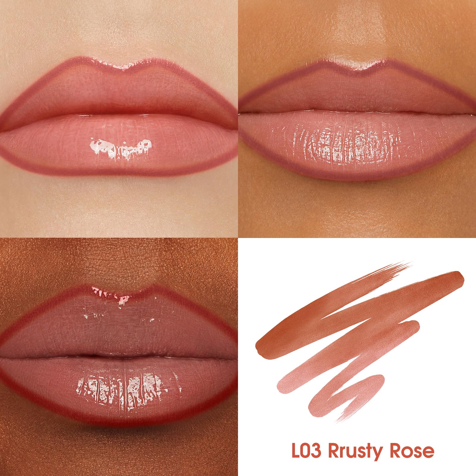 LANGMANNI crayon contour des lèvres – caramel, idéal sous gloss pour intensifier la couleur.