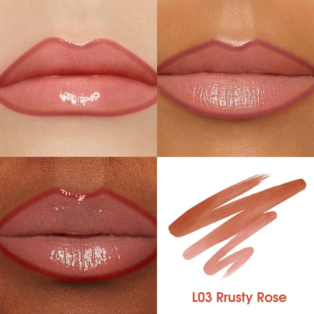 LANGMANNI crayon contour des lèvres – caramel, idéal sous gloss pour intensifier la couleur.