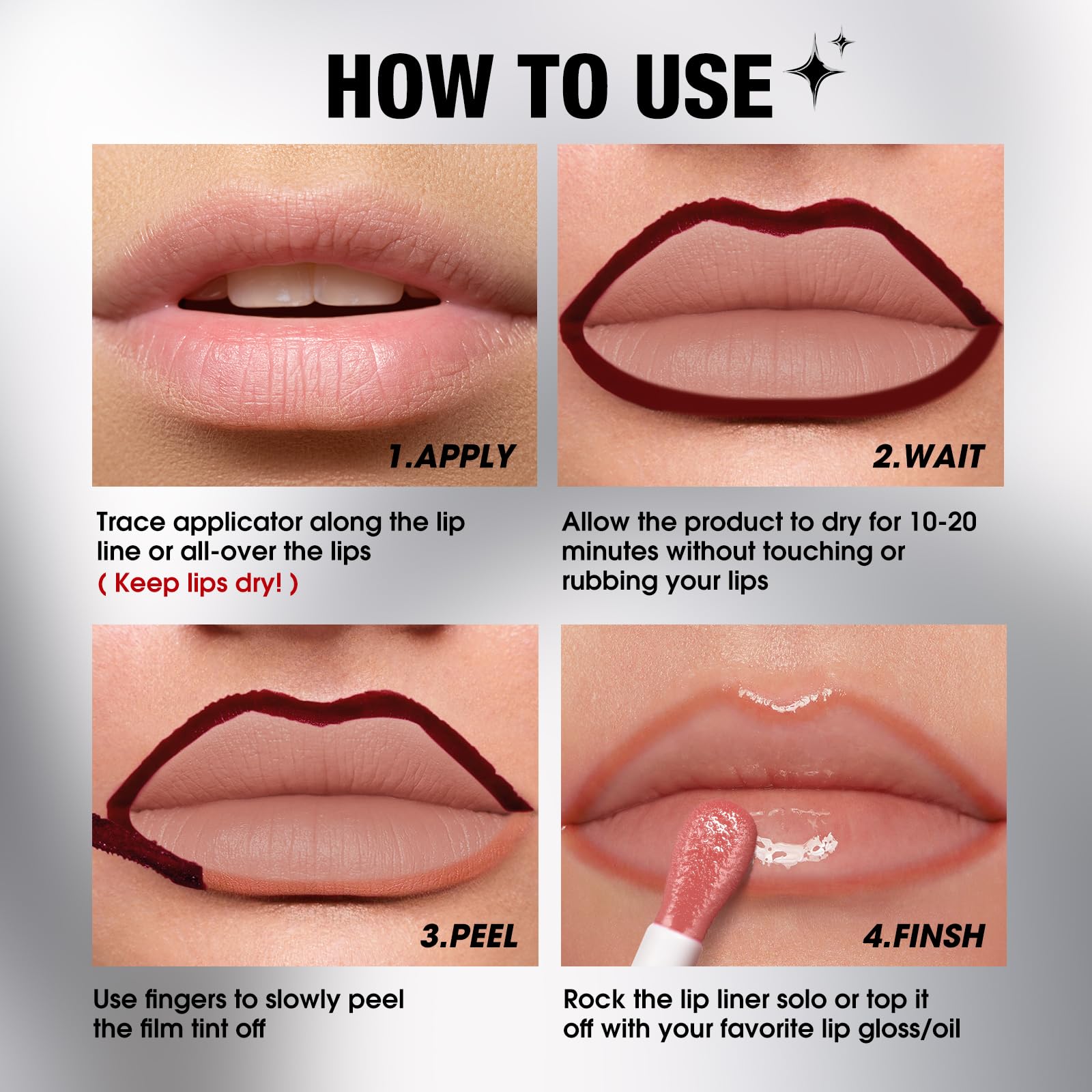 LANGMANNI crayon contour des lèvres – rose pâle, idéal pour un look sans retouche.