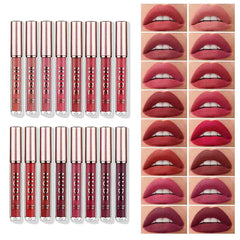 Langmanni ensemble rouge matte 16 teintes pour un fini veloute durable.