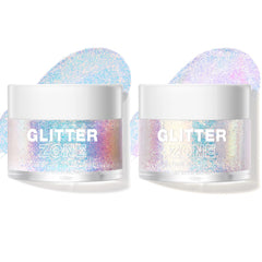 Langmanni Gel paillette Or Océan, éclat durable sur peau et lèvres.