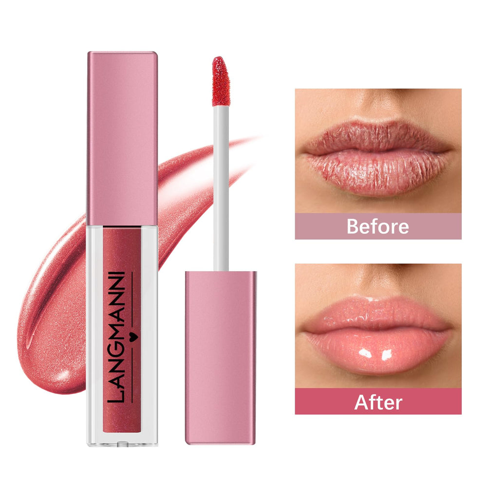 LANGMANNI gloss mini-flacon portable, pratique pour sac à main et déplacements.