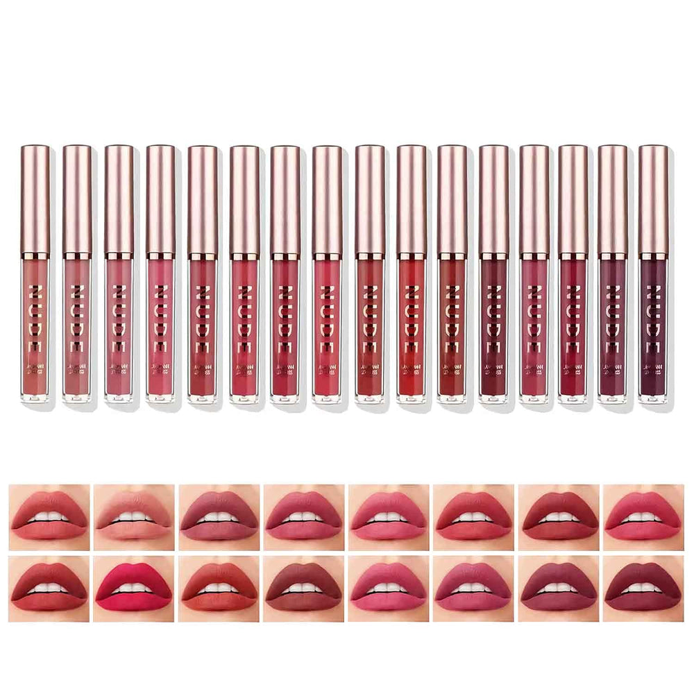 Langmanni rouge matte longue duree pour une tenue toute la journee.