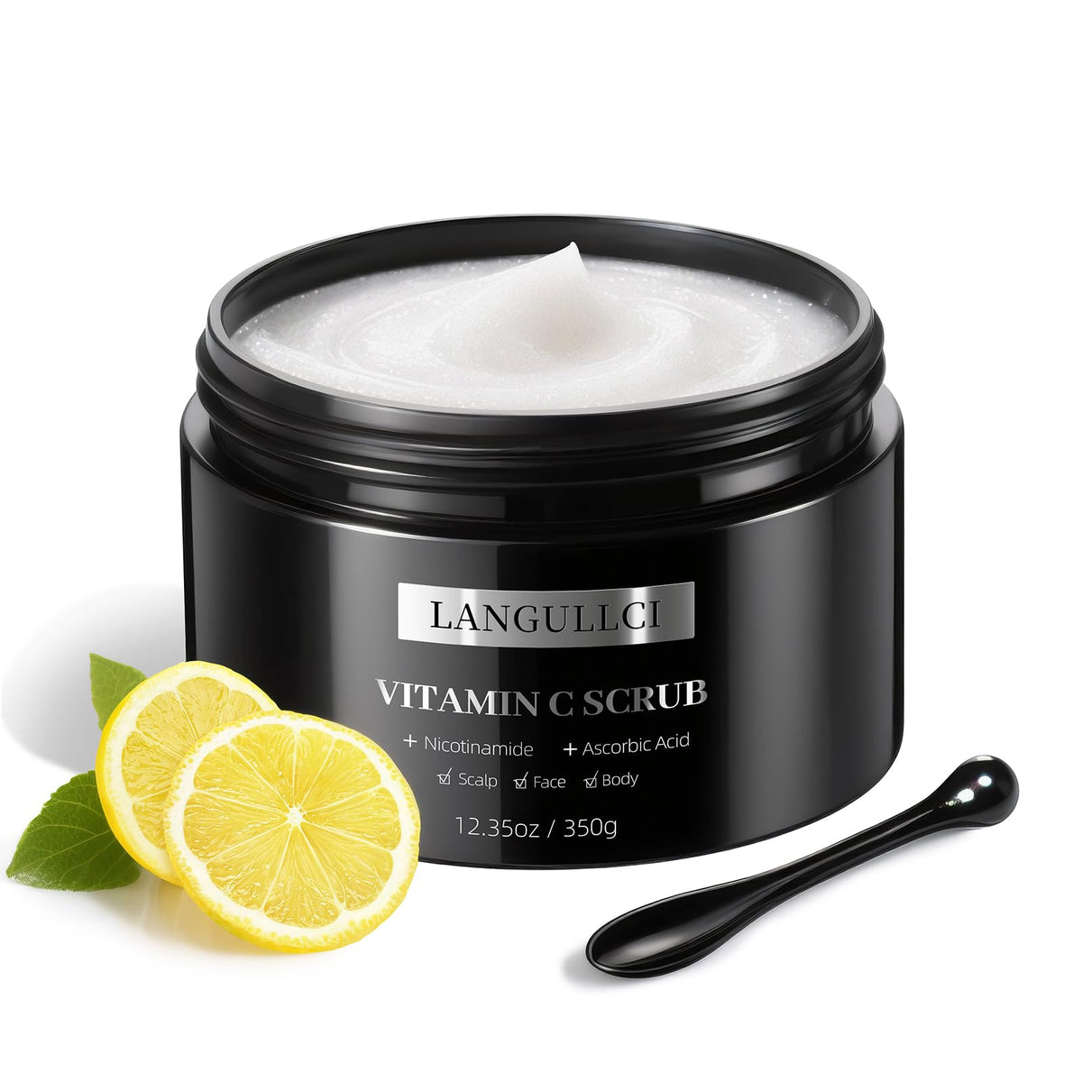 LANGULLCI visage-exfoliation-douce: gommage doux pour peau nette et lisse.